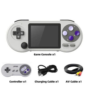 Consola portátil de juegos retro IPS F2000, videojuegos retro integrados de 6000 juegos