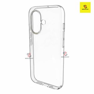 Funda de silicona transparente de alta definición para iPhone 17 con diseño minimalista.