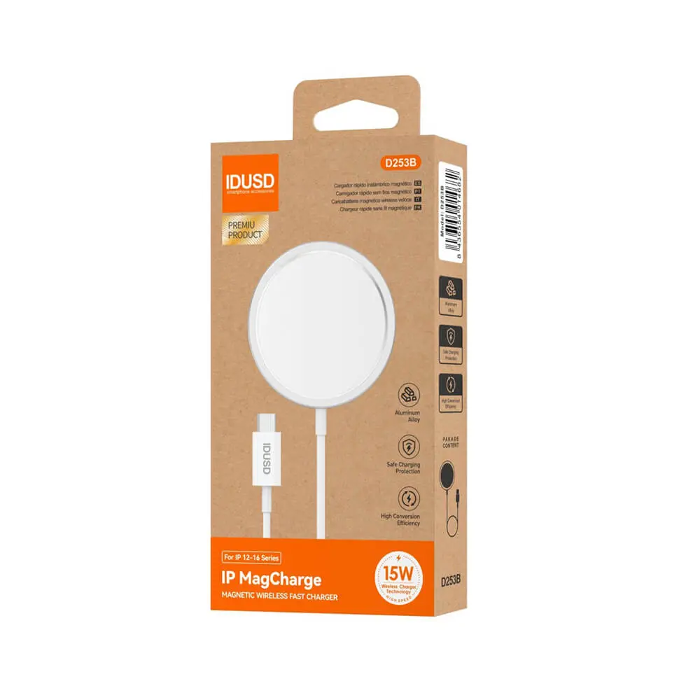 Cargador Inalámbrico Magnético ECO MagCharge 15W – Carga Rápida y Sostenible - Imagen 4