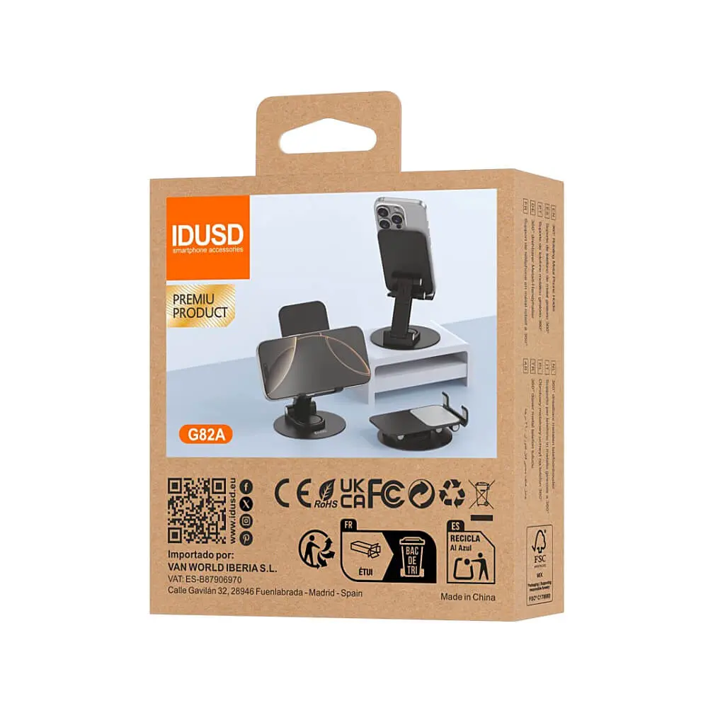 Soporte Metálico ECO Holder IDUSD – Soporte Premium para Tablet y Móvil - Imagen 2