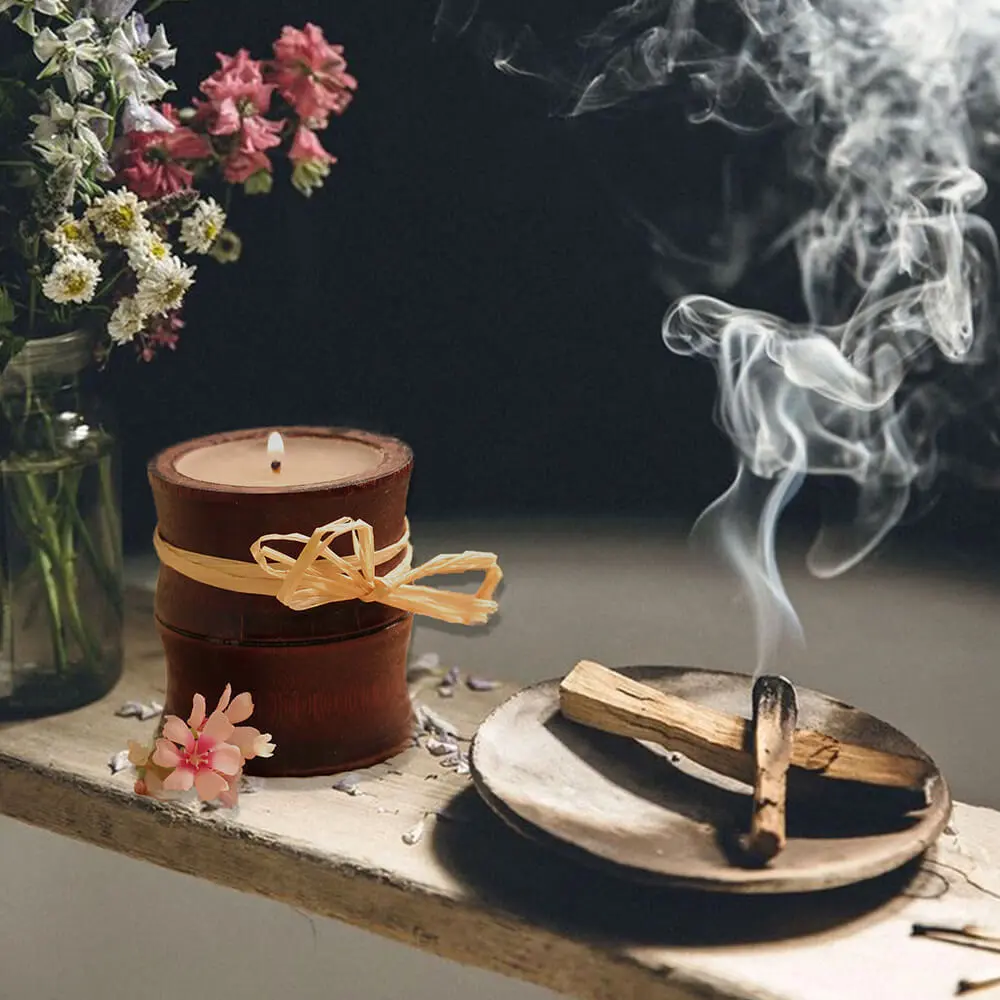 Pack Purificación Energética – Palo Santo Premium de Perú y Pulsera de los 7 Nudos de Hilo Rojo - Imagen 2