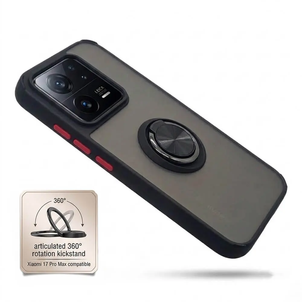 Funda Carcasa con anilla compatible con Xiaomi 17 / 17 Pro / 17 Pro Max con Anilla Soporte 360° - Imagen 2