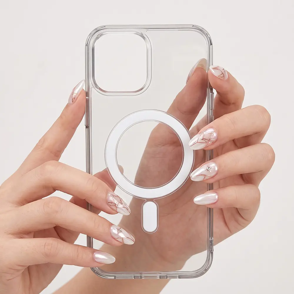 Funda Carcasa Transparente Alta Claridad Compatible con MagSafe para iPhone - Imagen 6