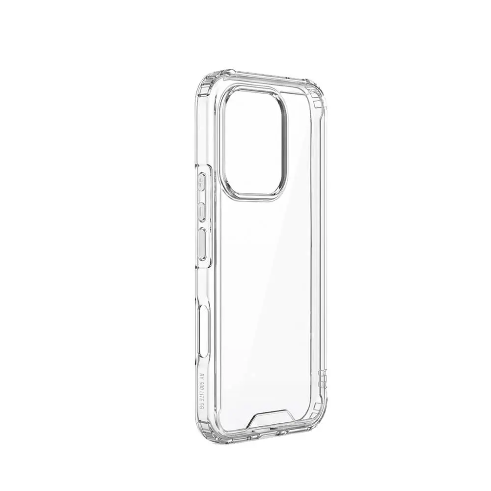 Funda de silicona transparente de alta claridad con esquinas reforzadas antigolpes compatible con Honor 600 Lite 5G de la tienda Mercachip.