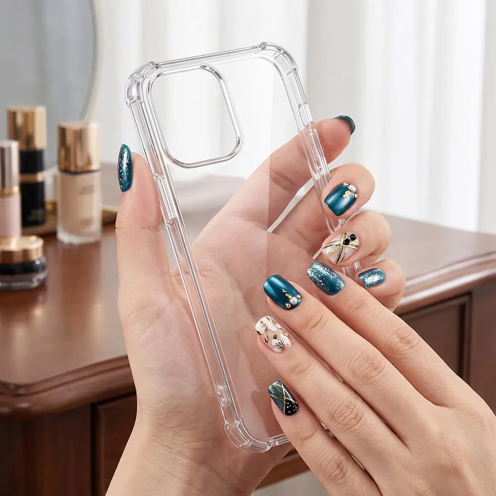 Funda Carcasa Transparente Reforzada Antigolpes Compatible con iPhone 15 Plus / 15 Pro Max / 16 - Imagen 4