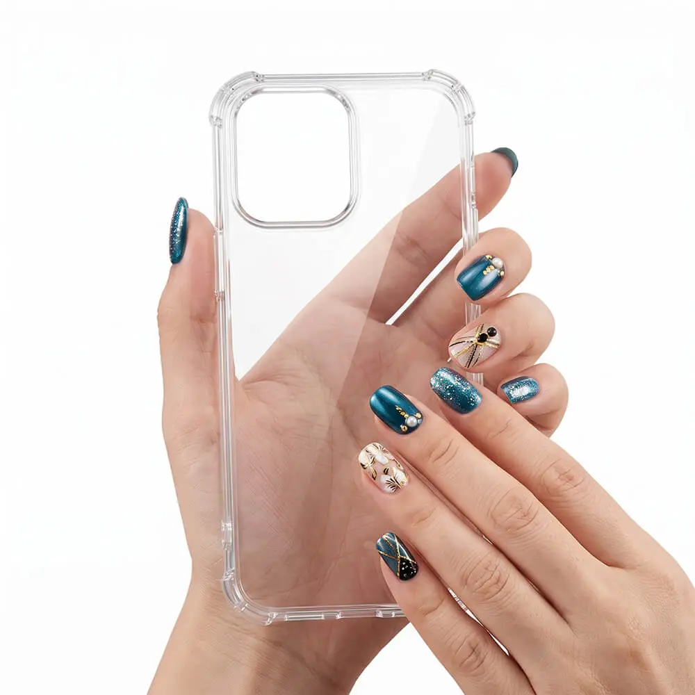 Funda Carcasa Transparente Reforzada Antigolpes Compatible con iPhone 15 Plus / 15 Pro Max / 16 - Imagen 2