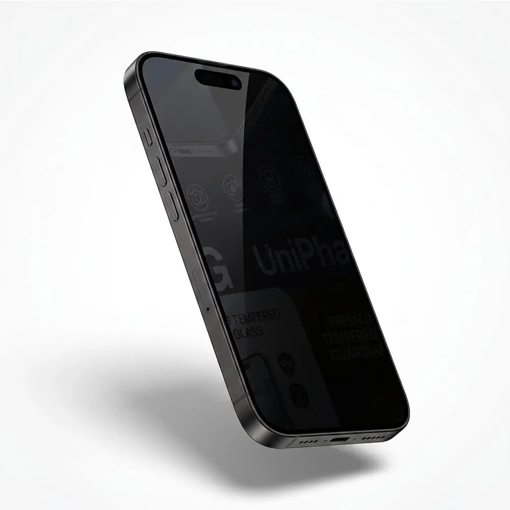 Cristal Templado de Privacidad Anti-Espía Compatible con iPhone 15 / 16 / 17 - Imagen 2